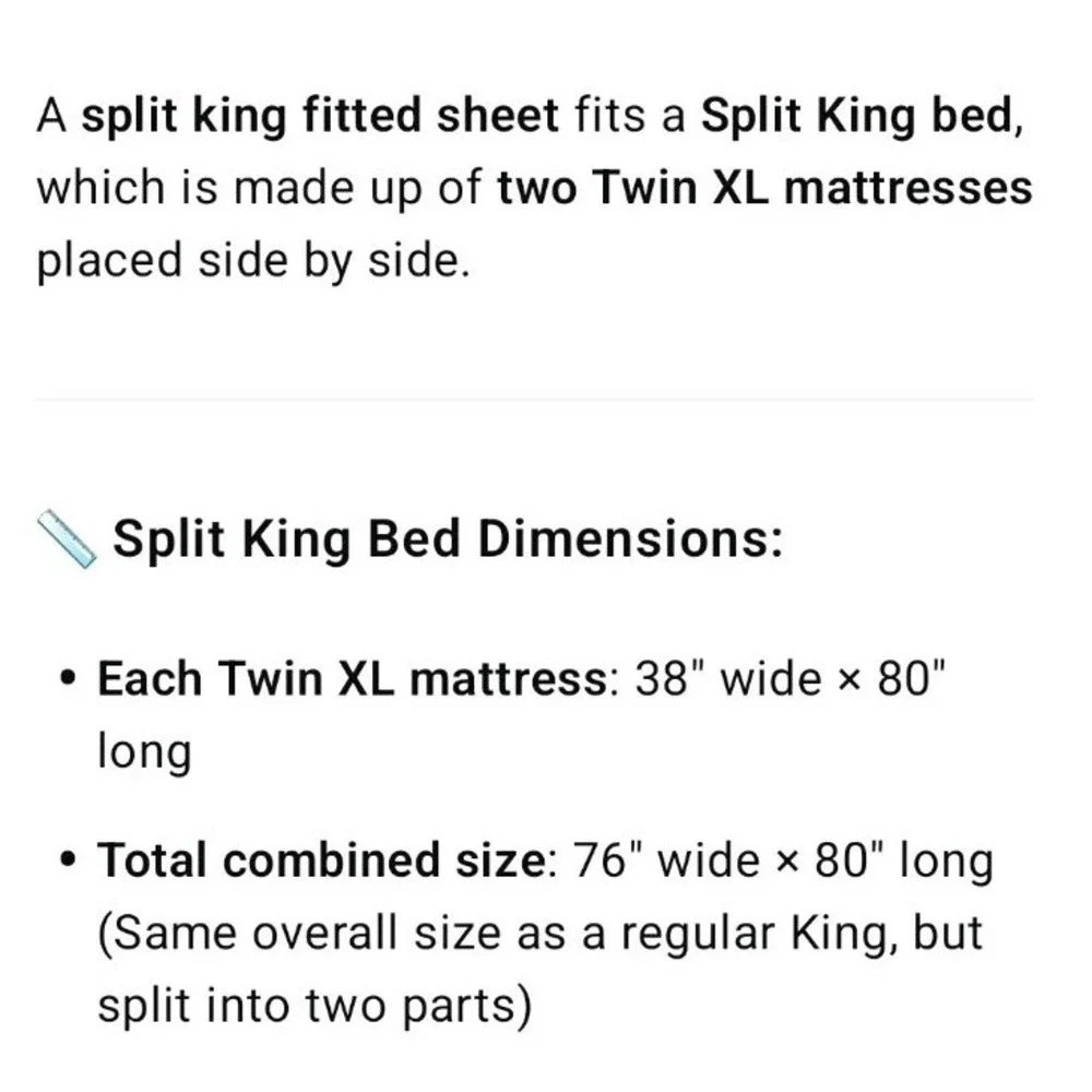 Amerisleep TENCEL Split King Size Fitted‎ Sheets Set of 2 Beige EUC
